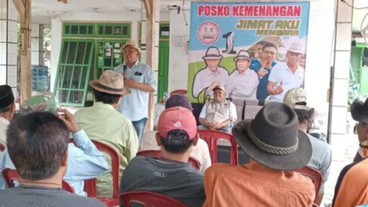 Foto : Calon Wakil Bupati Subang nomor urut 1, Aceng Kudus melaksanakan kampanye bersilaturahmi dengan masyara