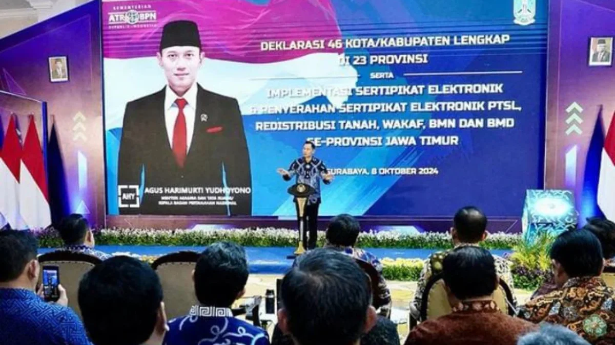 Menteri ATR/BPN Agus Harimurti Yudhoyono Sumber Foto: Dok. Kementerian ATR/BPN