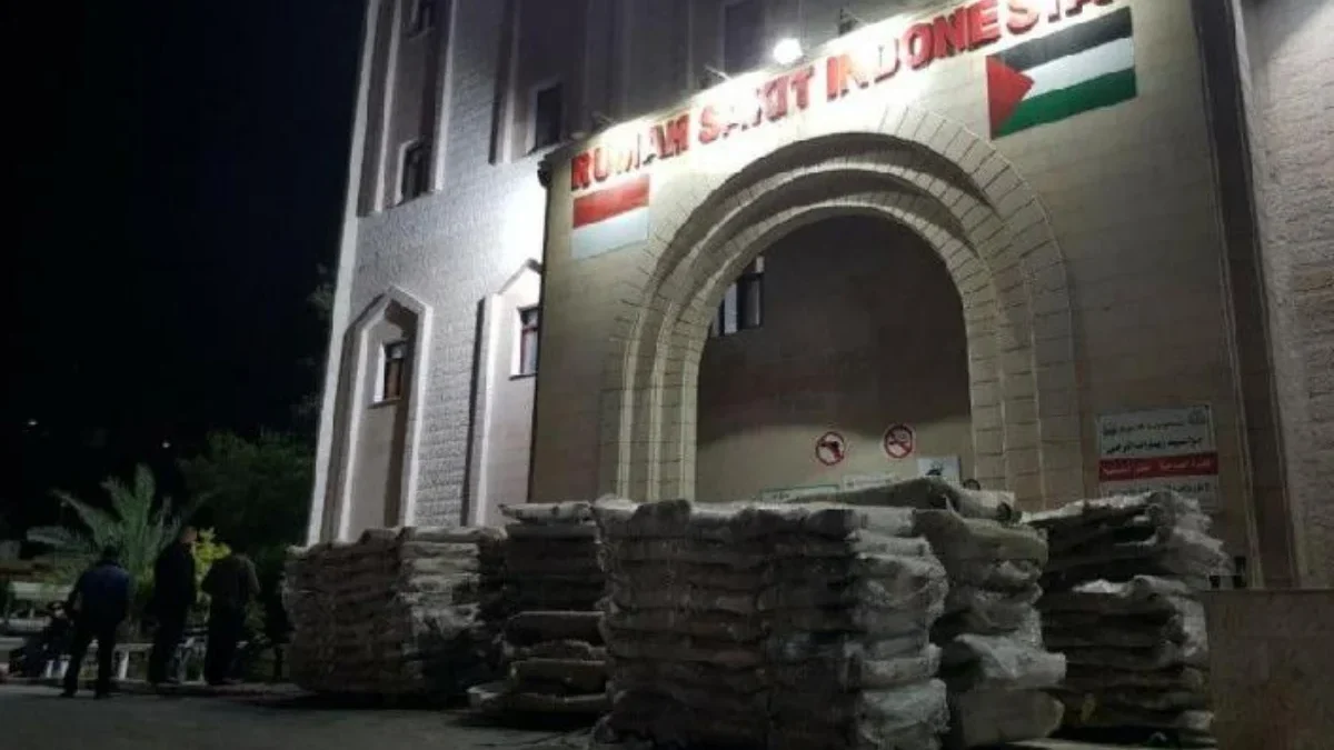 Rumah Sakit Indonesia di Gaza, Palestina. (ANTARA/HO-MER-C)