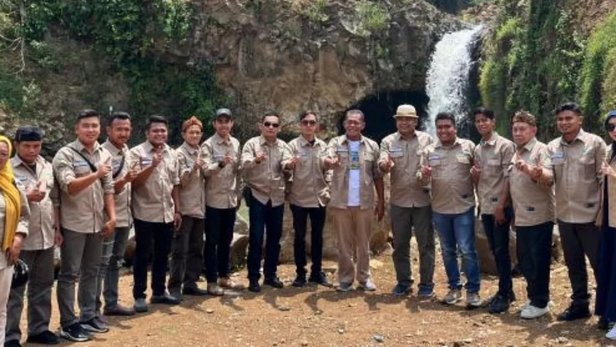 Pokdarwis deklarasi dukung Jimat-Aku di Curug Goong, Dayeuhkolot, Kecamatan Sagalaherang, Kabupaten Subang, Ja