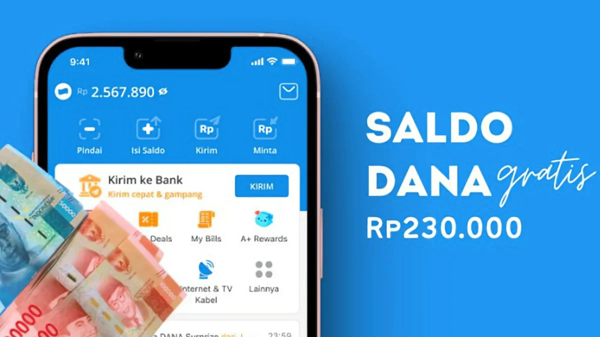 Simak cara mudah klaim saldo dana gratis hingga Rp230.000 dari aplikasi penghasil uang (Poskota/Della Amelia)