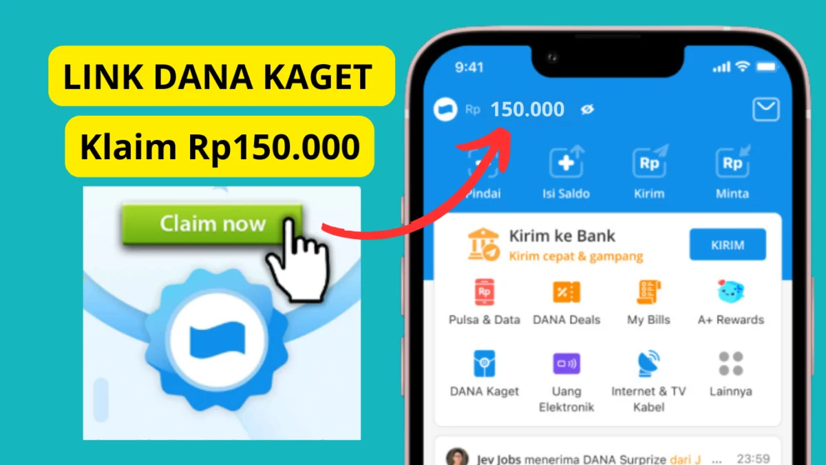 Dapatkan Link DANA Kaget Rp150.000 untuk Menambah Saldo Dompet Digital Kamu!