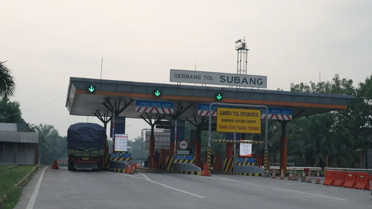 Situasi Gerbang tol KM 110 Subang