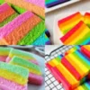 Cuma Pakai 2 Telur! Resep Bolu Kukus Pelangi Lembut dan Mengembang Anti Gagal!