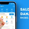 saldo DANA gratis Rp280.000 dari aplikasi penghasil uang. (Sumber: Poskota/Della Amelia)