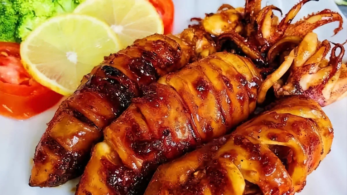 Resep cumi bakar (Tangkapan layar Instagram @camilabawazer)