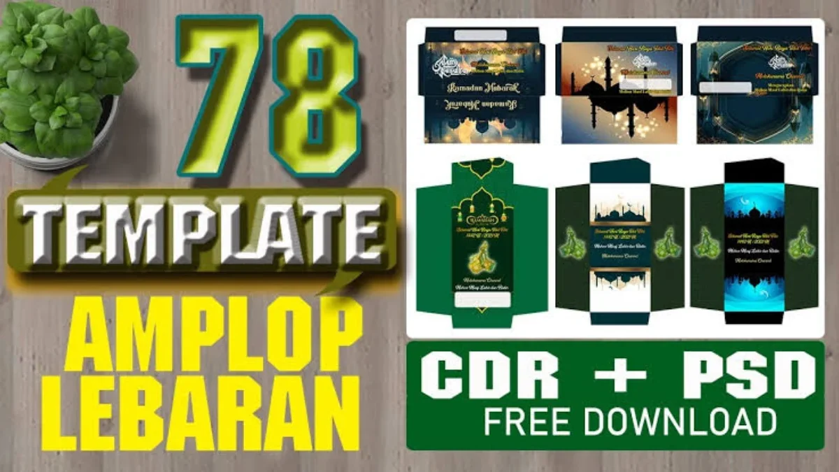 Download Template Amplop Lebaran Gratis! Desainnya Kece, THR Jadi Makin Spesial!