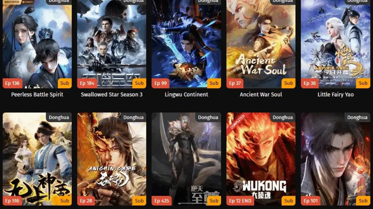 Situs Nonton Donghua Subtitle Indonesia Gratis