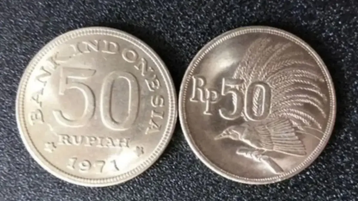Uang Koin 50 Rupiah Tahun 1971