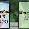 Perbandingan HUAWEI MatePad 11.5 2025 dan MatePad 12x