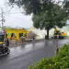 Pembongkaran Bangunan Liar di Ciater Subang