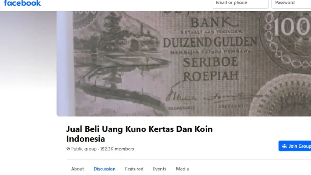 Cari Tahu Grup Facebook Jual Beli Uang Kuno Indonesia, Ayo Gabung!