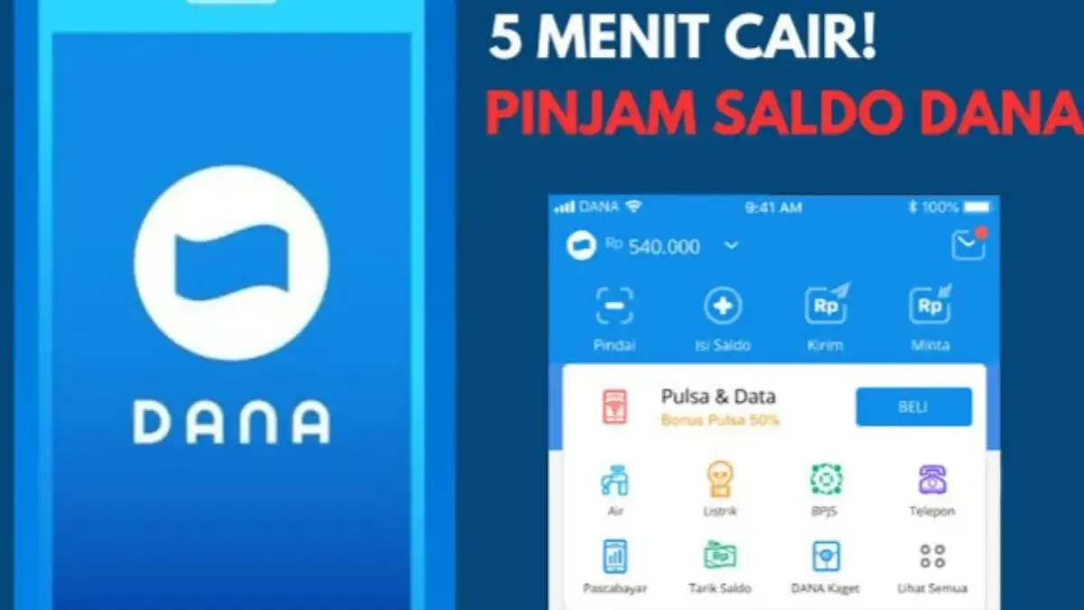 Pinjam Saldo DANA 100 Ribu Tanpa KTP Langsung Cair