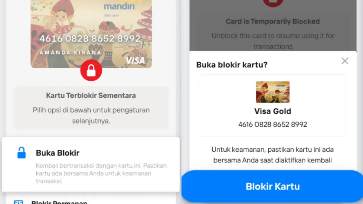 Cara Buka Blokir Kartu ATM di Livin by Mandiri, Gak Harus ke Bank