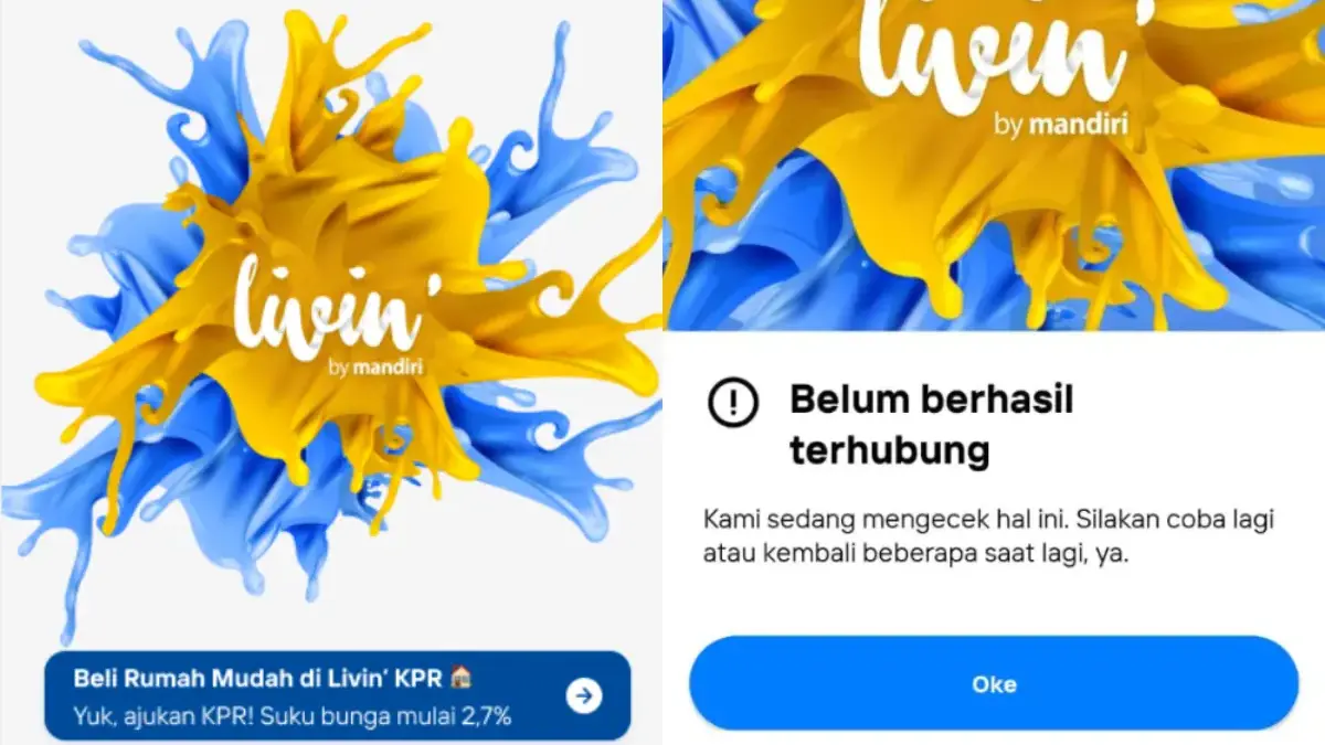 Penyebab Livin by Mandiri Error, Ini Cara Mengatasinya