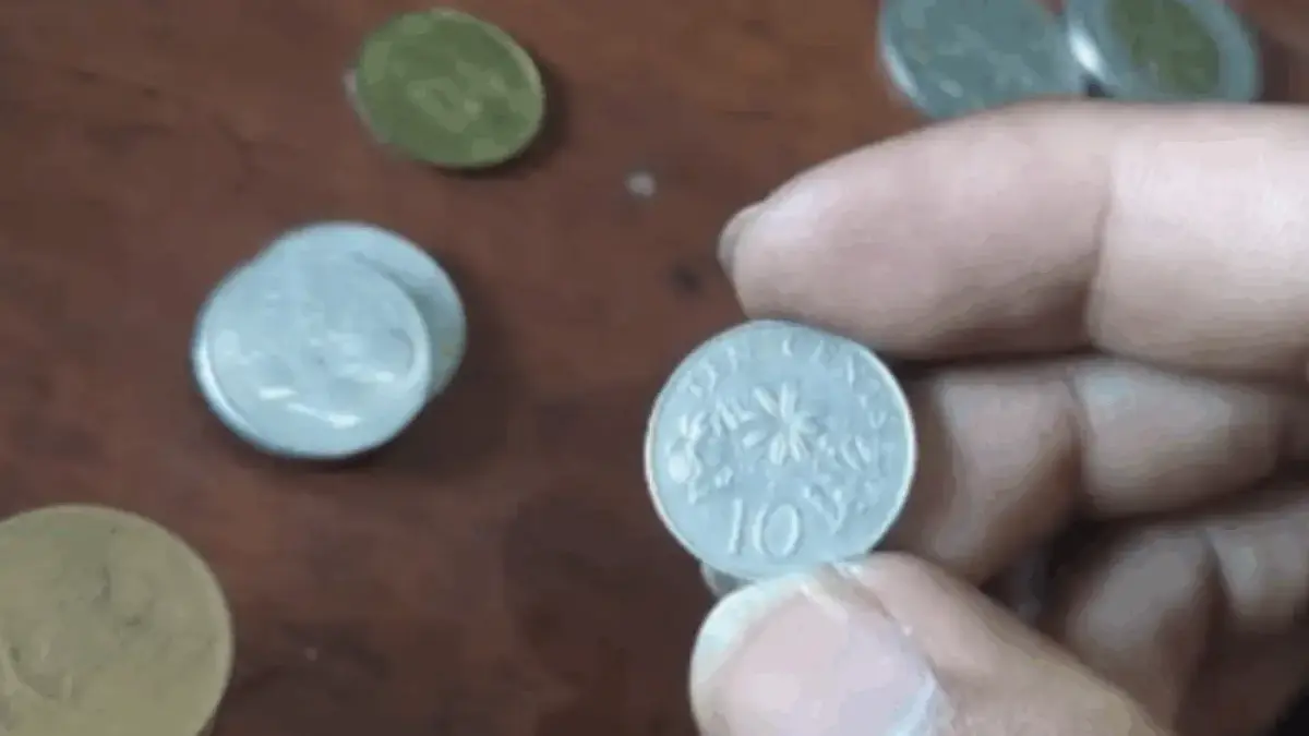 Foto: Uang koin kuno negara asing singapore 10 ten cents. Ist