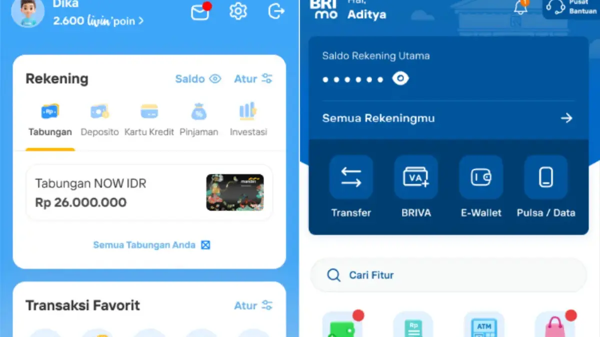 Panduan Cara Login Livin by Mandiri dan BRImo di Handphone Baru