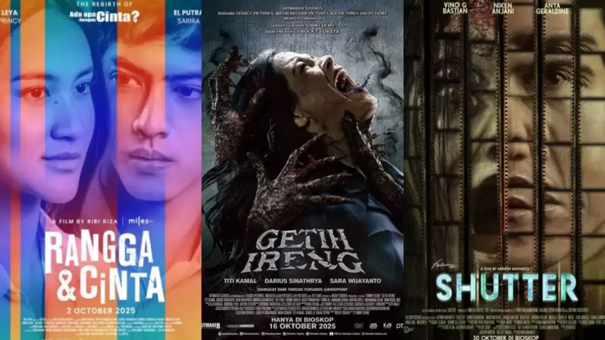 Daftar Film Indonesia Tayang Oktober 2025 di Bioskop, Ada Rangga dan Cinta