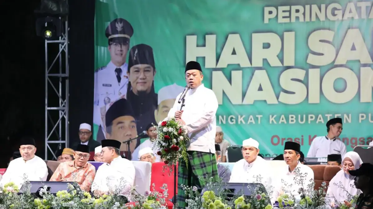 Peringatan Hari Santri Nasional di Purwakarta, Menteri Nusron: Kontribusi Santri Jadi Fondasi Kemerdekaan Indo
