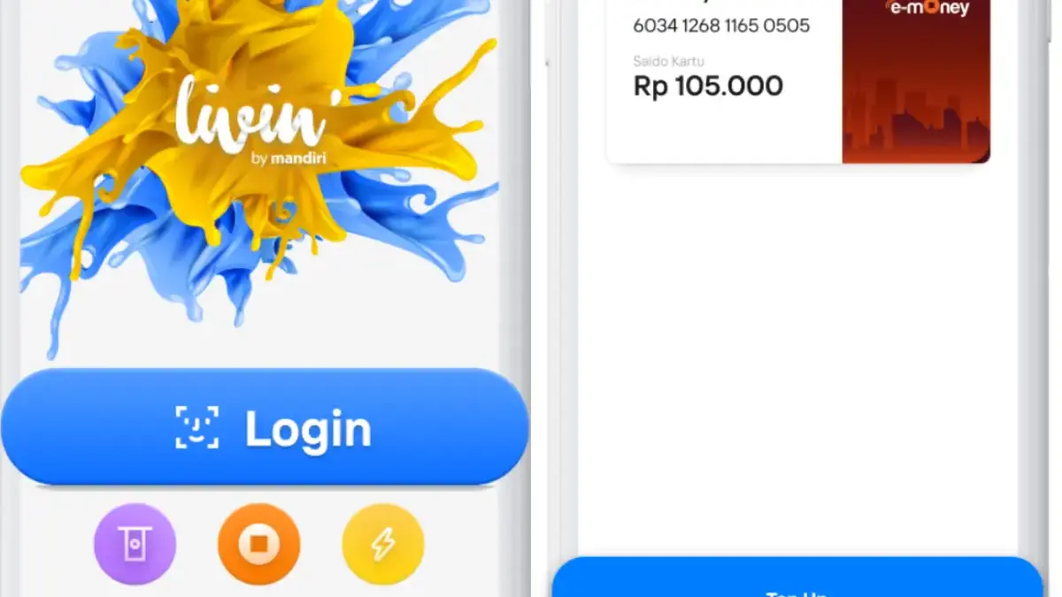Ini Cara Top Up E-Money Mandiri di Aplikasi Livin by Mandiri, Cek Disini!