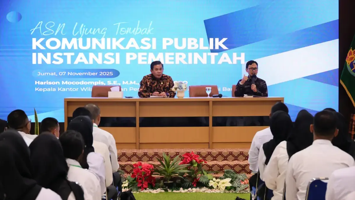 Berikan Pengarahan Latsar CPNS, Harison Mocodompis: ASN Ujung Tombak Komunikasi Publik Instansi Pemerintahan