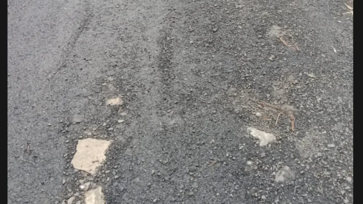 Jalan di Desa Cupunagara Subang