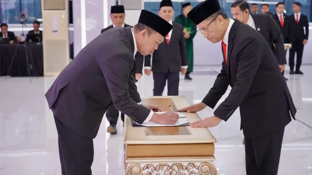 Lantik JPT Pratama Kementerian ATR/BPN, Menteri Nusron: Tour of Duty untuk Cegah Moral Hazard Lantik JPT Pratama Kementerian ATR/BPN, Menteri Nusron: Tour of Duty untuk Cegah Moral Hazard