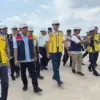 Menko Infrastruktur AHY Tinjau Progres Tol Palembang–Betung Seksi 1 dan 2 Serta Jembatan Musi V.