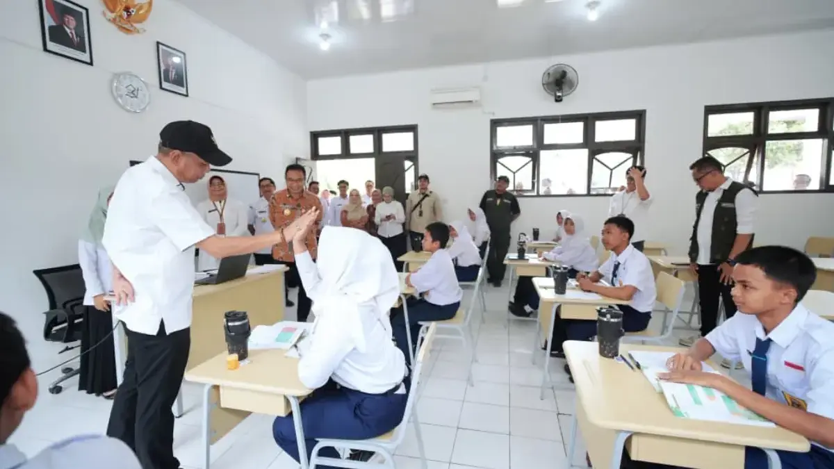 Wamensos Agus Jabo Cek Pembangunan Sekolah Rakyat Permanen di Sragen