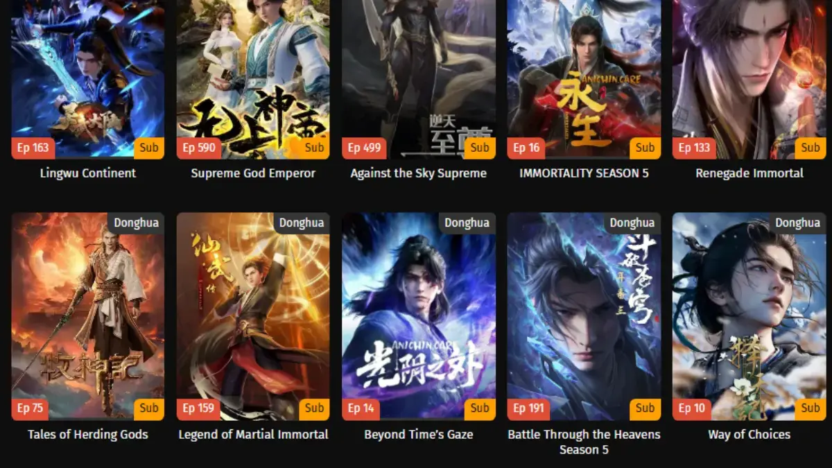 Rekomendasi Website Nonton Donghua