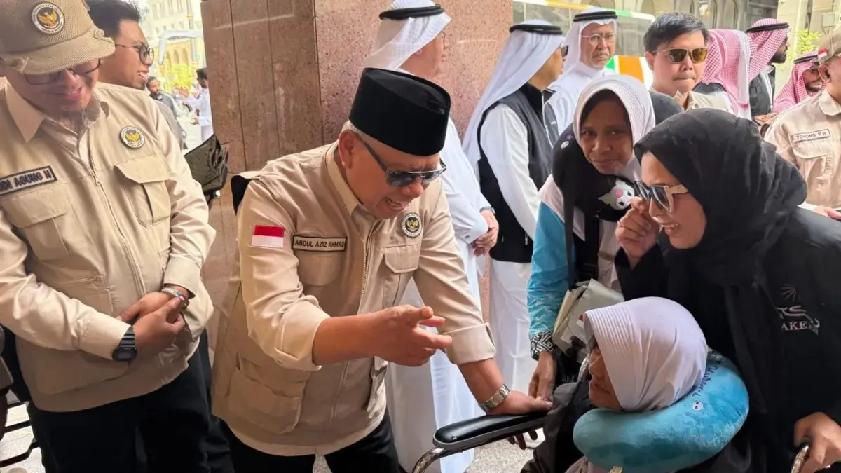 Kala 751 Jemaah Haji Indonesia Kloter Pertama Tiba di Madinah, Sumringah Tamu-tamu Allah.