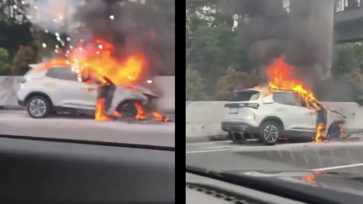 Chery Tiggo Cross CSH Hybrid Terbakar di Tol, Chery Sales Indonesia Angkat Bicara
