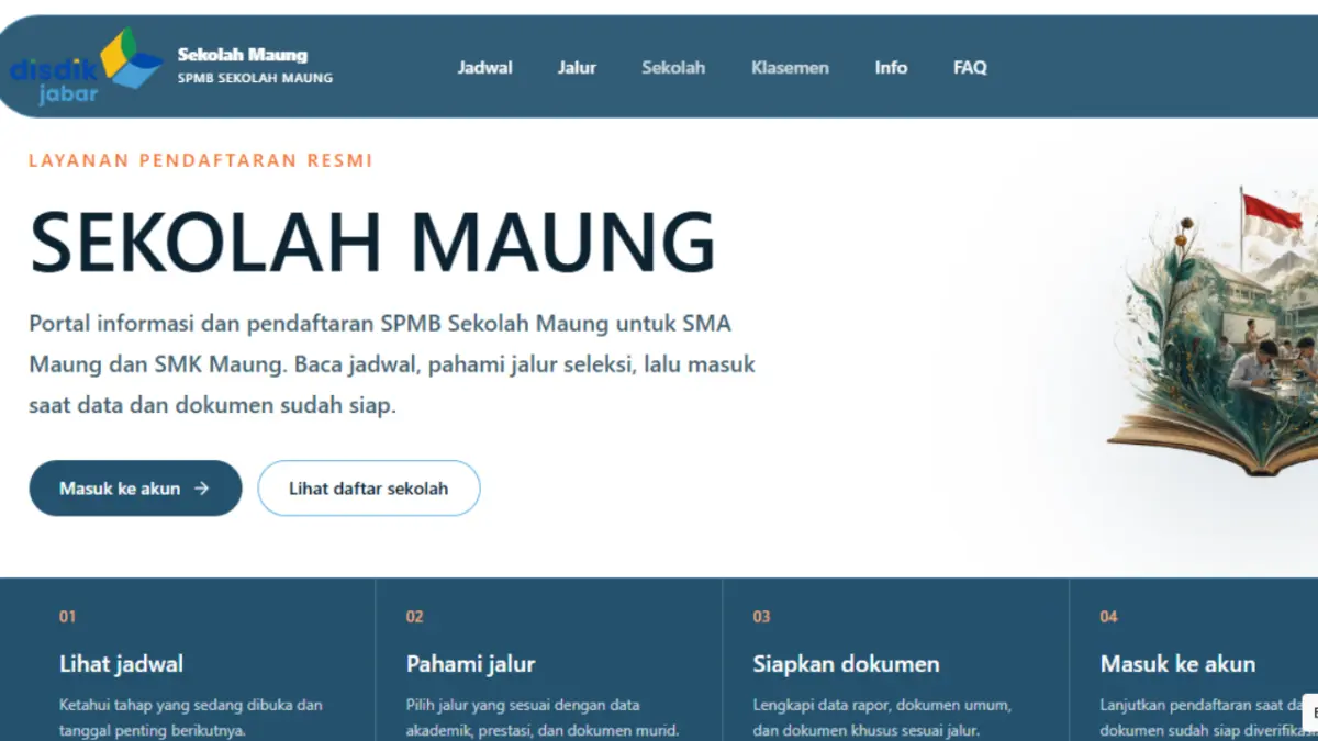 Link Daftar SPMB Sekolah Maung 2026 Resmi Dibuka Hari Ini, Jangan Ketinggalan Link Daftar SPMB Sekolah Maung 2026 Resmi Dibuka Hari Ini, Jangan Ketinggalan