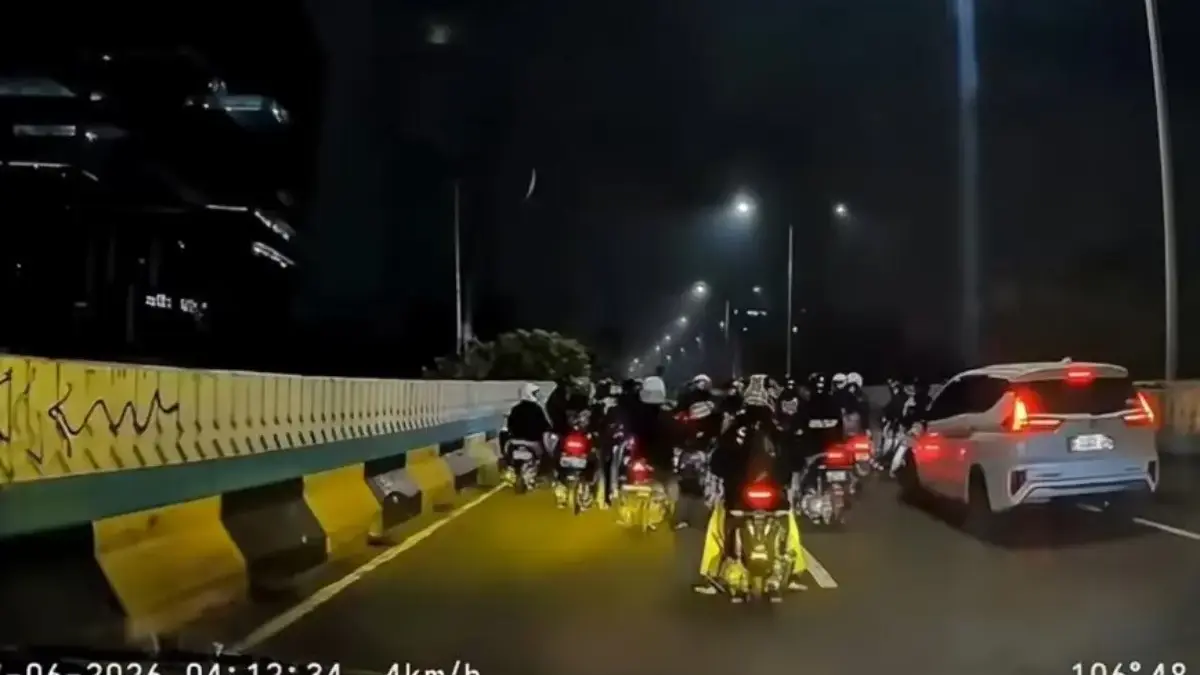 Viral Konvoi Motor di JLNT Antasari, Polisi Kaji Opsi Penutupan saat Malam Hari