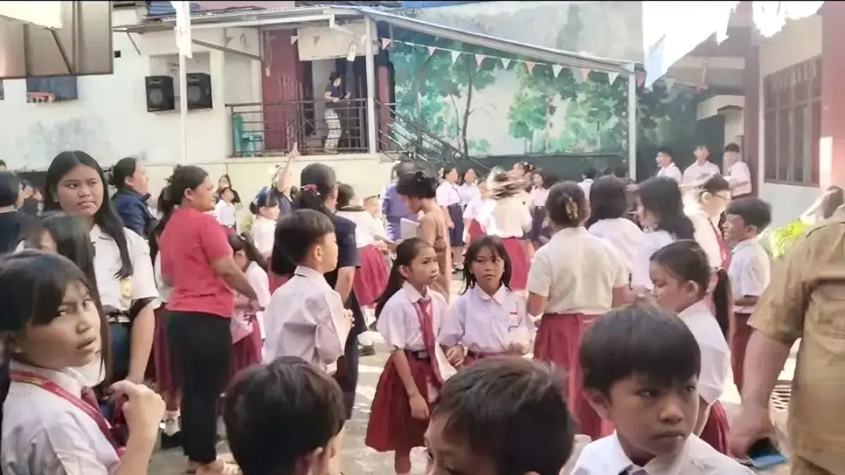 Gempa Magnitudo 7,7 Filipina Terasa hingga Manado, Anak Sekolah Berhamburan Selamatkan Diri