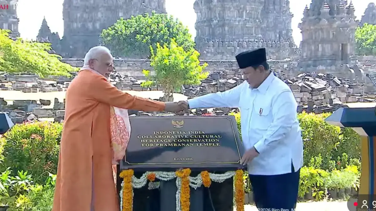 Prabowo dan Modi Resmi Kerja Sama Restorasi Candi Prambanan Prabowo dan Modi Resmi Kerja Sama Restorasi Candi Prambanan