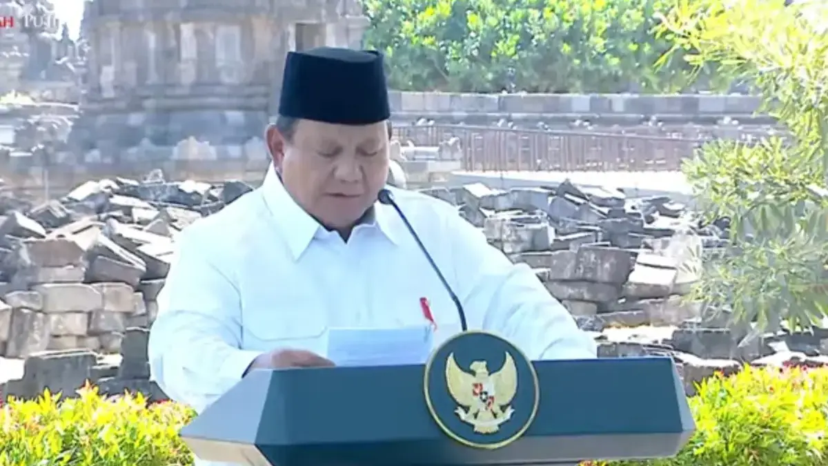 Prabowo: Candi Prambanan Jadi Simbol Hubungan Indonesia-India yang Terjalin 1.000 Tahun.
